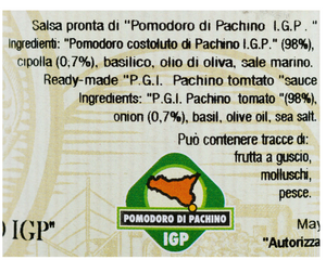 Salsa pronta di pomodoro ciliegino di Pachino IGP