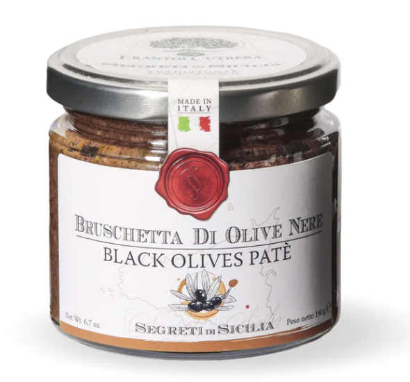 Bruschetta di olive nere