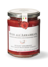 Laden Sie das Bild in den Galerie-Viewer hoch, Sizilianische Version der Arrabbiata-Sauce - 290 gr
