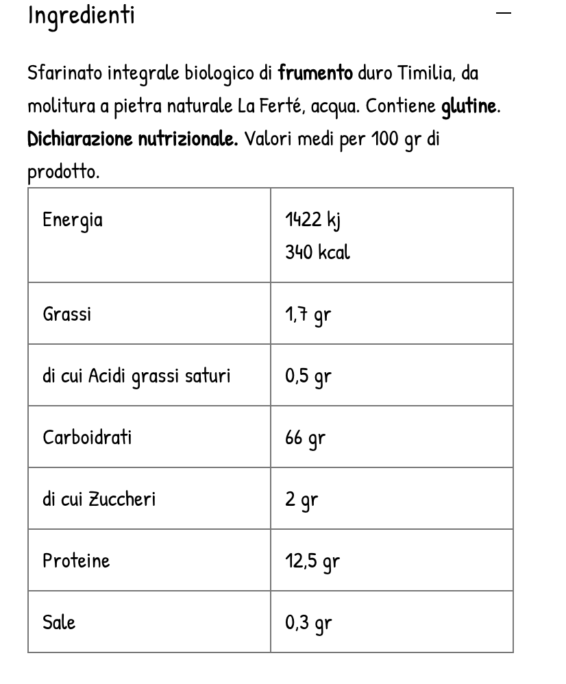 Whole wheat pasta Timilia Bio - "Mezze maniche"