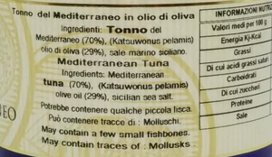 Tuna fillets in olive oil - 200 gr