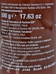 Purée de "Tomate Pachino I.G.P" 500 gr
