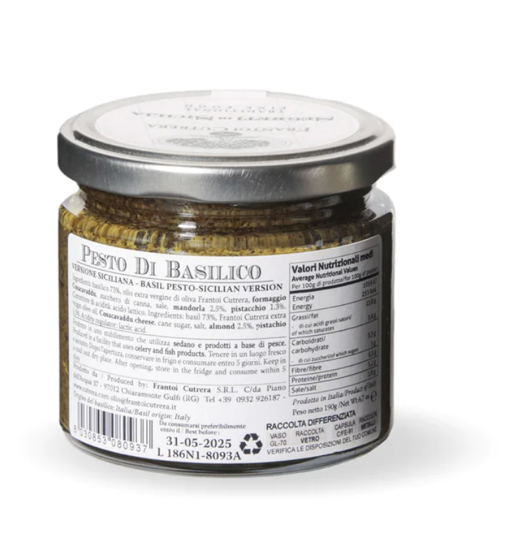 Pesto di basilico versione siciliana