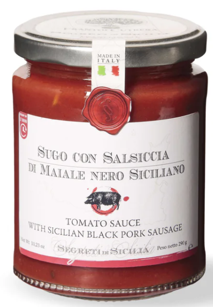 Sugo con salsiccia di maiale nero siciliano