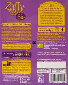 Zafferano Biologico “Zaffy Bio Suisse” ✔︎ proveniente da agricoltura biologica certificata lavorato in Italia