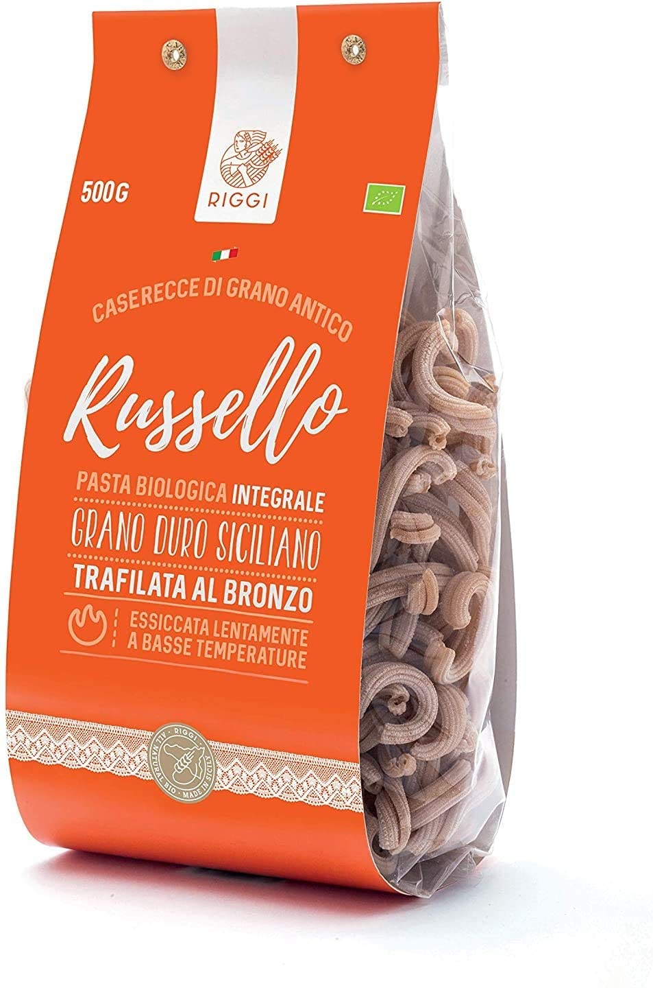 Whole Wheat Pasta Russello Bio - "Casarecce"