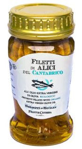 Filetti di alici del Cantabrico in olio extra vergine di oliva - 100 gr
