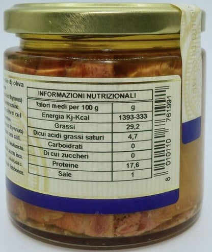 Red tuna in olive oil