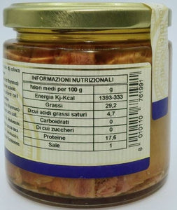 Bluefin tuna in olive oil 220 gr.