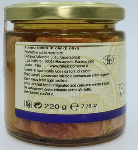 Roter Thunfisch in Olivenöl - 220 gr