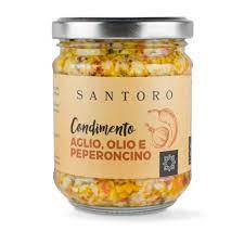 Condimento di aglio, olio e peperoncino